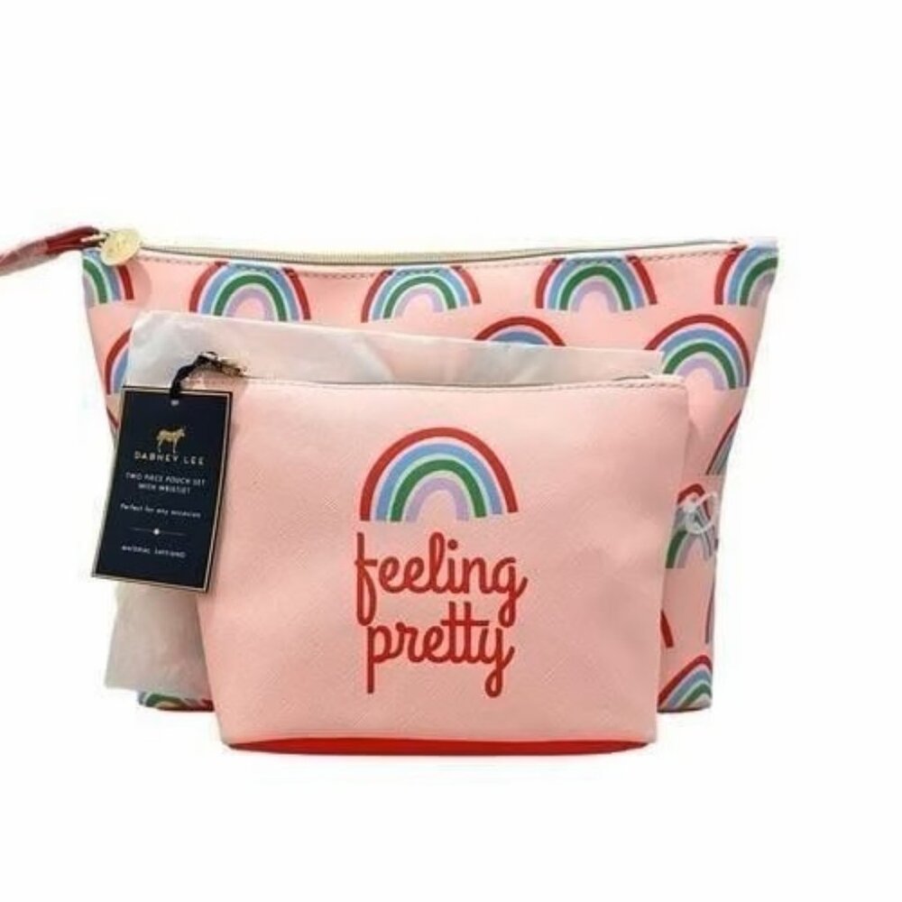 NWT Dabney Lee 2pc Pouch Set w/ Wristlet